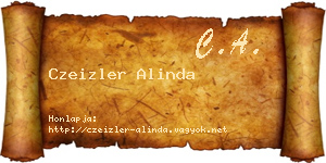 Czeizler Alinda névjegykártya